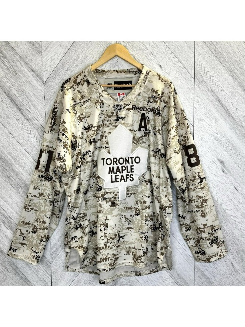 Reebok NHL Toronto Maple Leafs Phil Kessel 81 Camo Hockey Jersey Mens 56 2XL